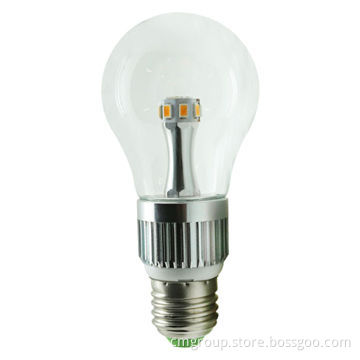 A60 LED Bulb, 6W, E27 Base, 480 to 550lm, 2300/2500/2700/3000/4200/6000K, CE Certified